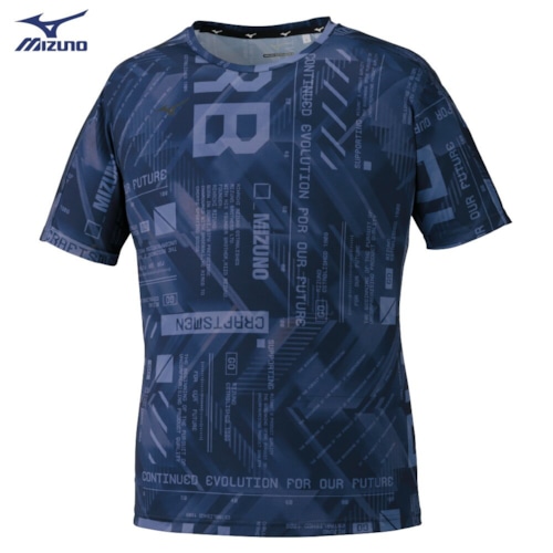 MIZUNO ÁO THỂ THAO T-SHIRT 32MA0018 XANH NAVY